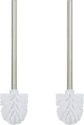 Produktbild von Toilettenbürste 2er Set Weiß 35 x 8 cm mit abnehmbarem Bürstenkopf