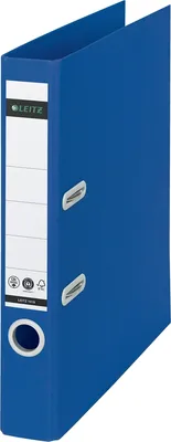 Produktbild von Ordner Recycle 180 Grad A4 schmal 50mm blau Packung mit 10 Stück