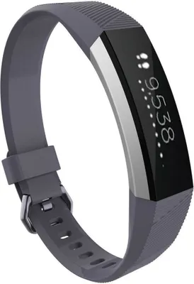 Produktbild von Strap-it® Fitbit Alta / Alta HR Silikonarmband (Grau) - Große: S/M