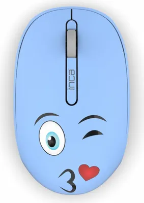 Immagine prodotto di Inca Weeny Mouse ergonomico senza fili 1200DPI 2,4 GHz Blu