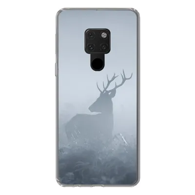 Produktbild von MuchoWow® Handyhülle Schutzhülle Hülle für Huawei P40 Lite Hirsche - Nebel - Wald Silikon Softcase Handy Hülle - Handy
