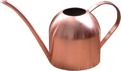 Produktbild von Kleine Metallgießkanne – mit Komfortgriff – für Zimmerpflanzen/Sukkulenten/Gartenpflanzen – zum Gießen von Blumen