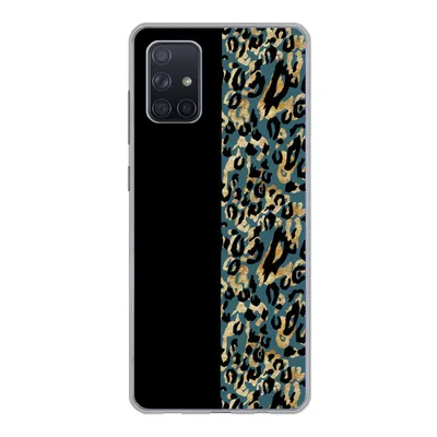 Produktbild von MuchoWow® Handyhülle Schutzhülle Hülle für Samsung Galaxy A51 5G Pantherdruck - Gold - Pelz Silikon Softcase Handy Hülle - Abbildung