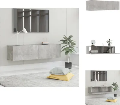 Obrázek produktu pro vidaXL TV skříňka betonová šedá 120x30x30 cm materiál na bázi dřeva - TV nábytek