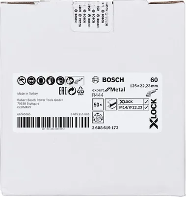 Produktbild von X-LOCK Fiberschleifscheibe, Ø125 mm, K 60, R444, Expert for Metal, 1 Stück