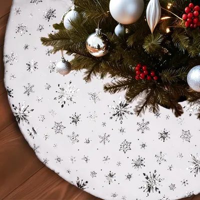 Image de Couvre-sapin de Noël - Rond et doux - Dessous de sapin - Diamètre 120 cm