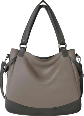 Produktbild von Damen Vegane Shopper Tasche Hobo Bag Umhänge Tasche 30655 Grey