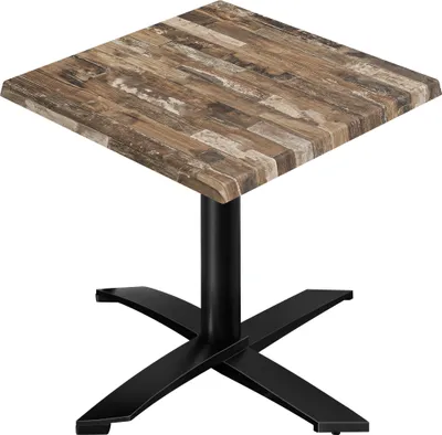 Produktbild von WTG | Bistro Außen Tisch | B: T: H: 70 x 70 x 75,5 cm | Vintage Old / Schwarz | Quadratisch | Klappbar + Zusatzgewicht | Bistro Tisch Gastro Tisch