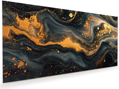 Produktbild von Glasbild 120x60cm in XXL für Wohnzimmer, Schlafzimmer Motiv Abstrakter Wirbel
