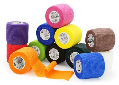 Immagine prodotto di Bende adesive, 12 rotoli, 5 cm x 4,5 m, multicolore
