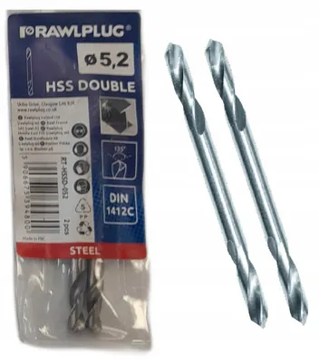 Produktbild von Rawlplug Doppelschneidbohrer HSS Metall Blech 5,2mm