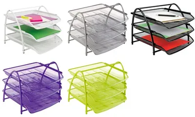Produktbild von Alba MESHTRAY3 M, Stahl, Grau, A4, 270 mm, 340 mm, 245 mm