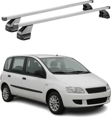 Image de Menabo Barres de toit pour Fiat Multipla 2004-2010 Facelift acier gris 2x