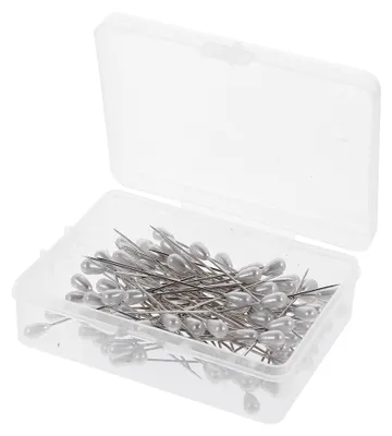 Produktbild von 100 Stück Hochzeitsblumenstrauß Perlenkopf Stecknadeln für Dekoration und Handarbeiten