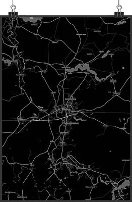 Produktbild von Mr. & Mrs. Panda Bild Rathenow DIN A2 - Geschenk, Plakat, wandkunst, Wandbild, Stadt, Kunstdruck, drucke, Dorf Karte Landkarte Map Stadtplan