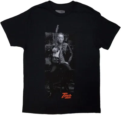 Obrázek produktu pro Bruce Springsteen - "Tour '24" Tričko s potiskem na zádech pro muže/dámy Uni RO13117 (S) (Black)