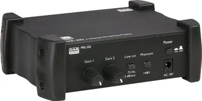 Produktbild von DAP PRE-202 2-Kanal-Klinken/XLR-Mikrofonvorverstärker