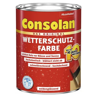 Produktbild von Consolan Wetterschutz-Farbe 0,75 L schiefer