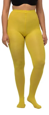 Produktbild von Ulla Popken Damenstrumpfhose, Senfgrün, 44-46