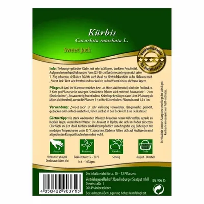 Produktbild von Kürbis, Sweet Jack F1