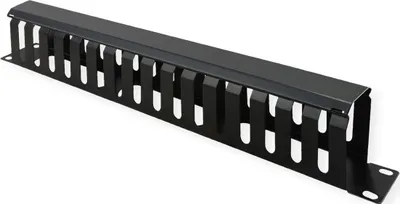 Produktbild von VALUE 19-Zoll-Frontplatte 1 HE mit Rangierkanal 40 x 80 mm, schwarz