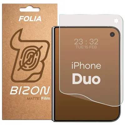 Produktbild von Matte Folie für iPhone Duo, Bizon Film Matte, 1 Stück