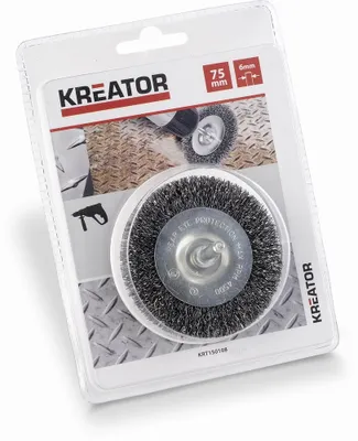 Zdjęcie produktu dla Szczotka tarczowa Szczotka ø 75 mm Stalowa Szczotka tarczowa Szczotka druciana Szczotka garnkowa - Stalowa Szczotka tarczowa ø 75 mm