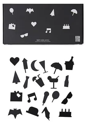 Produktbild von Design Letters Party Icons Schwarz
