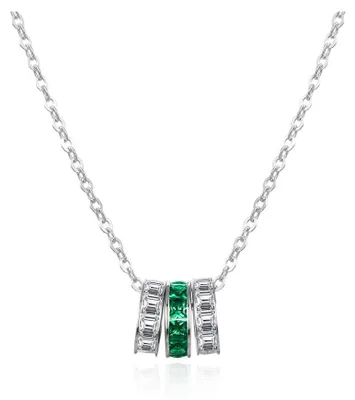 Obrázek produktu pro Elegantní stříbrný řetízek se zirkoniemi AGT-N039WGR