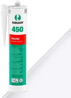 Produktbild von RAMSAUER 450 Sanitär Silikon 310 ml Kartusche Weiß