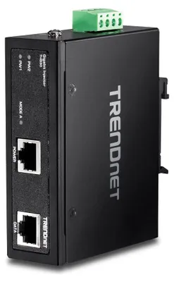 Imagen del producto de TrendNet TI-IG30 TRENDnet Injector Industrial Gbit PoE+ 30W IP 30