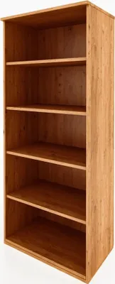 Produktbild von Bücherregal Bento aus Wildeiche massiv 74x45x176 cm mit 5 offenen Fächern