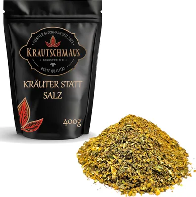 Produktbild von 400g Kräuter als Salzersatz von Krautschmaus, schonend getrocknet, voller Geschmack