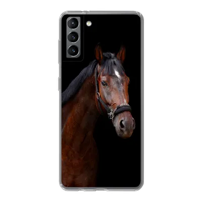 Produktbild von MuchoWow® Handyhülle Schutzhülle Hülle für Samsung Galaxy S21 Plus Pferd - Tiere - Braun Silikon Softcase Handy Hülle - Handy-Tasche