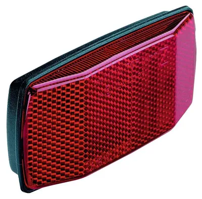 Produktbild von Busch & Müller Gepäckträgerrückstrahler mit 2 Bolzen 80 mm, schwarz/rot
