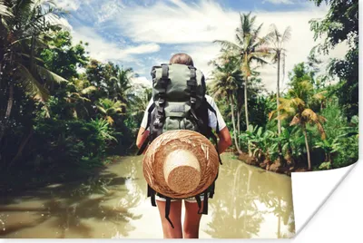 Produktbild von MuchoWow® Poster Dschungel - Reisen - Wasser 90x60 cm - Schlafzimmer