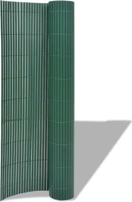 Produktbild von vidaXL Gartenzaun Doppelseitig PVC 90x300 cm Grün