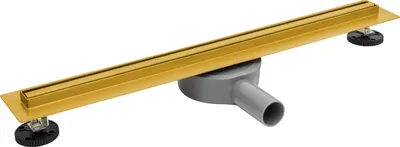 Produktbild von BALNEO Duschablauf Slim&Low ProLine mit Siphon Set 60 cm Edelstahl gold