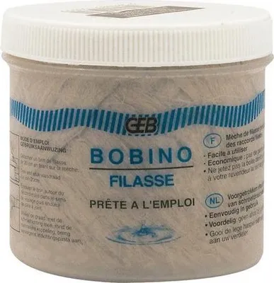 Produktbild von GEB 515.030 - Flachsfasern BOBINO Dichtheit - Rolle 80 G
