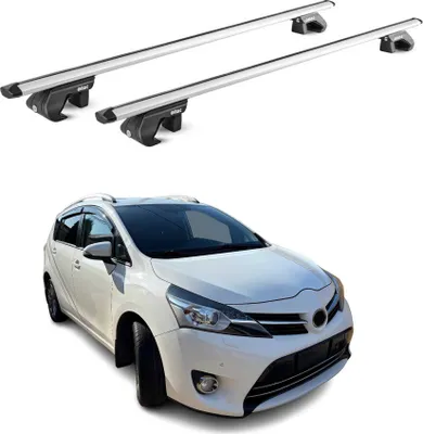 Image de Barres de toit transversales ABE pour Toyota Verso 2009-2017 5 P Alu Gris 2x