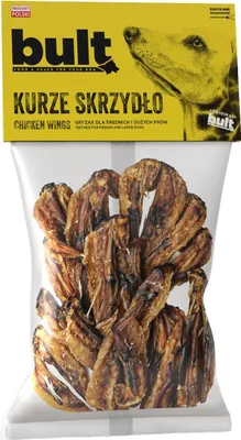 Obrázek produktu pro BULT – Psí pamlsky z kuřecích křídel – Psí pochoutky – Žvýkací pamlsky pro psy – Přírodní žvýkací pamlsky pro psy – Psí pamlsek z kuřete