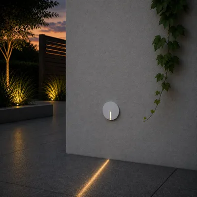 Productafbeelding van Inbouwlamp Aizen rond wit, AI-gegenereerde afbeelding