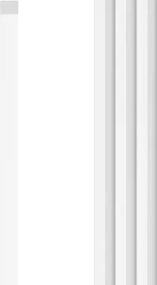Obrázok produktu pre VOX Lamellová stena LINERIO Zakončovacia lišta – U-TRIM – 3D MDF – 2,65 m x 18 – L-LINE – Biela