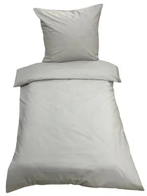 Produktbild von Bettwäsche 135x200 Baumwolle Uni Bettbezug Renforce Garnitur Set 2 tlg / 4 tlg
