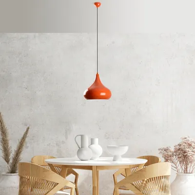 Produktbild von Opviq, Saglam 3774 - Orange,Leuchter, Orange, METALLKÖRPER, 30 x 30 x 35 - 126 cm