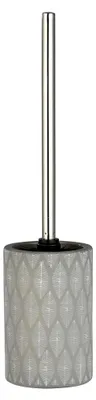 Produktbild von WC-Bürstenhalter mit Bürste - Keramik, 10 x 43 x 10 cm, Grau