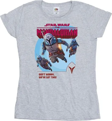 Produktbild von Star Wars - "The Mandalorian We've Got This" T-Shirt für Damen BI50572 (L) (Grau)