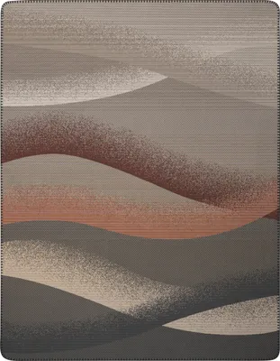 Produktbild von Biederlack Plaid mit Zierstich Desert Wave Größe 150 x 200