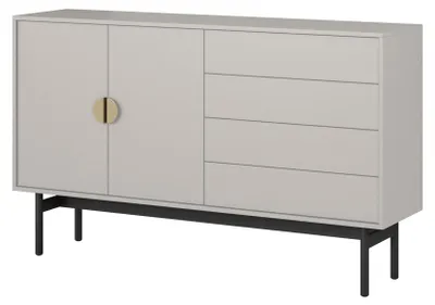 Image de Selsey Stoon II - Buffet 2 portes, couleur taupe, 154 cm