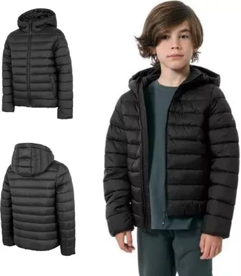 Produktbild von BOYS' 4F HJZ22 JKUMP001 DEEP BLACK Jacke 128